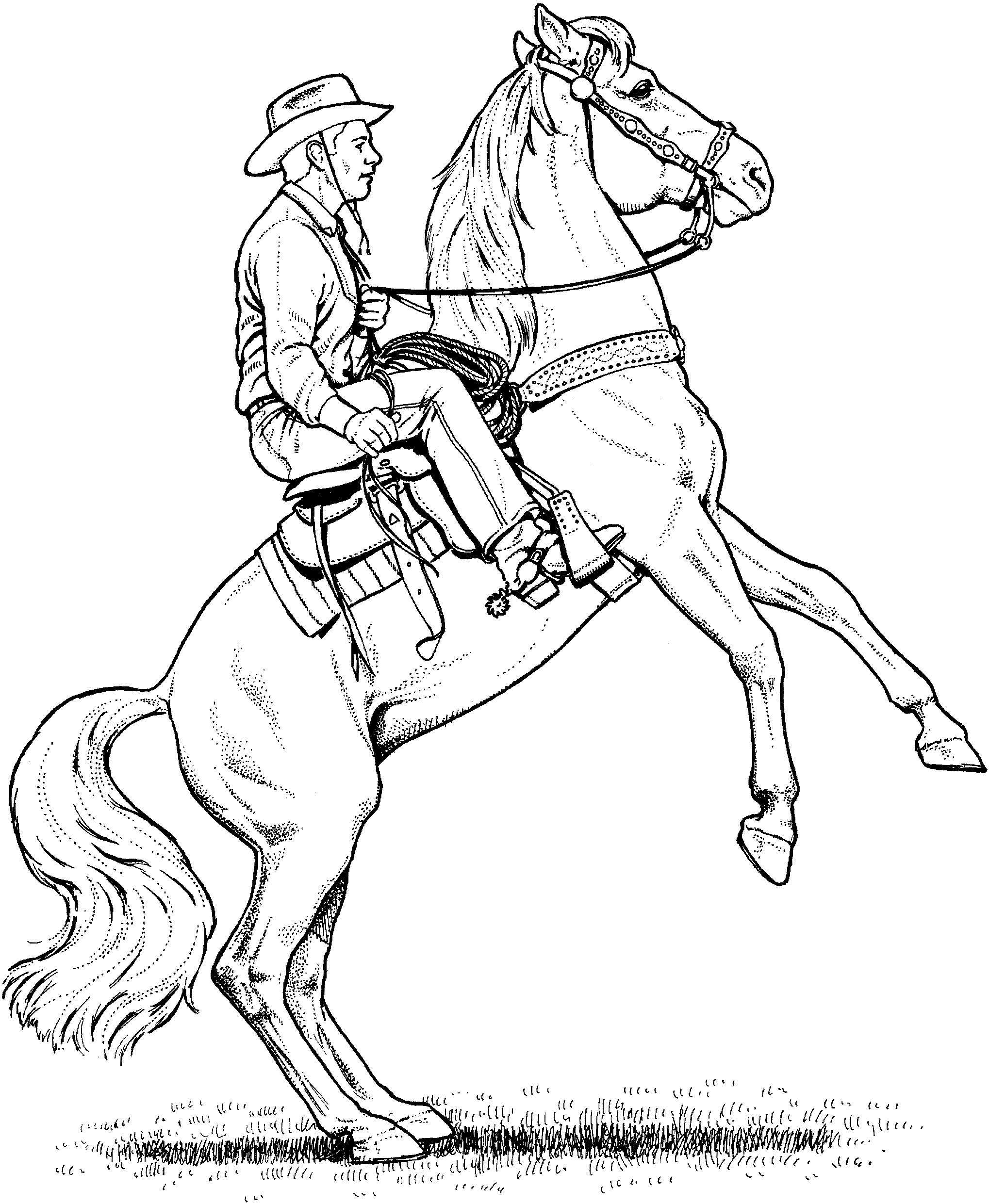 quarter horse coloring pages printable - photo #35