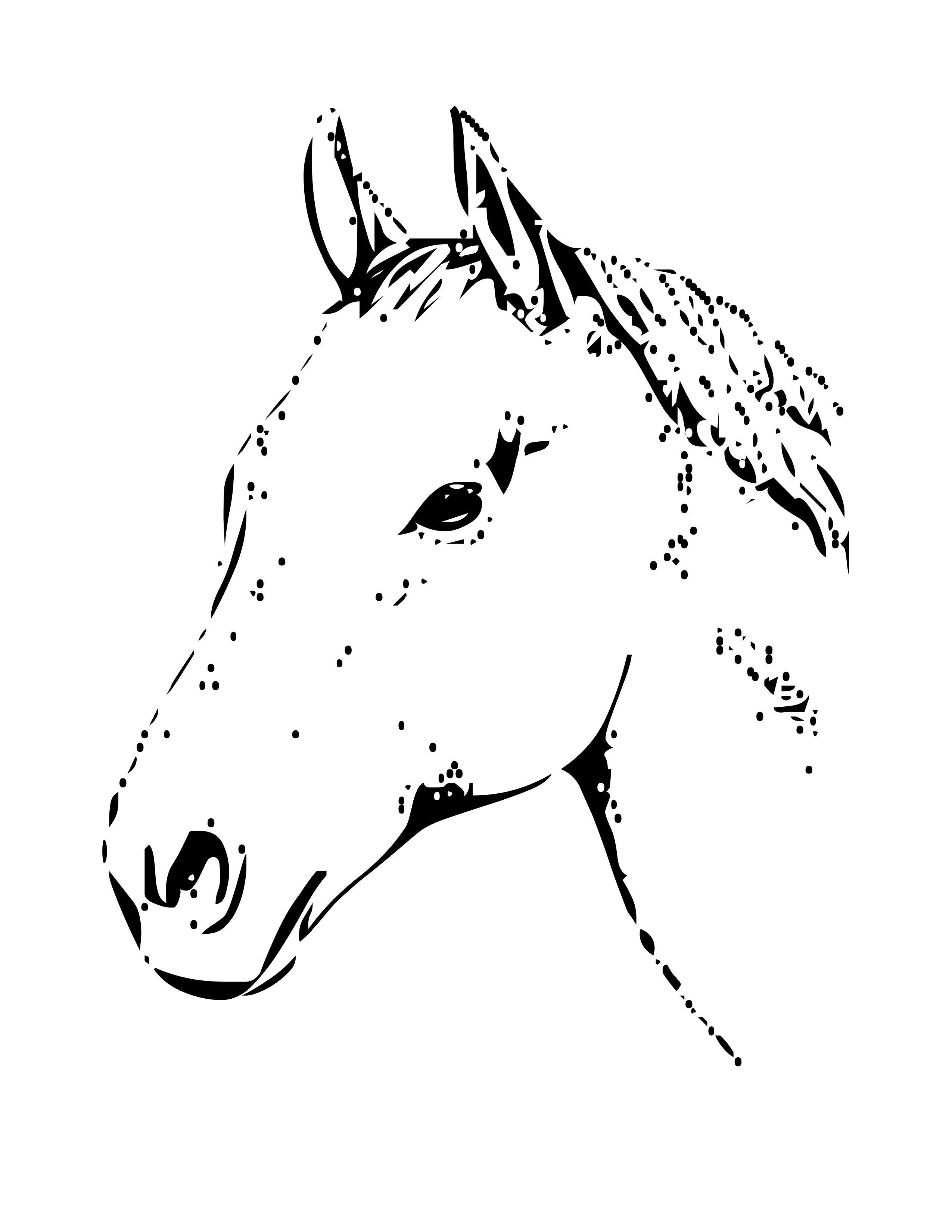 horse 2 coloring page