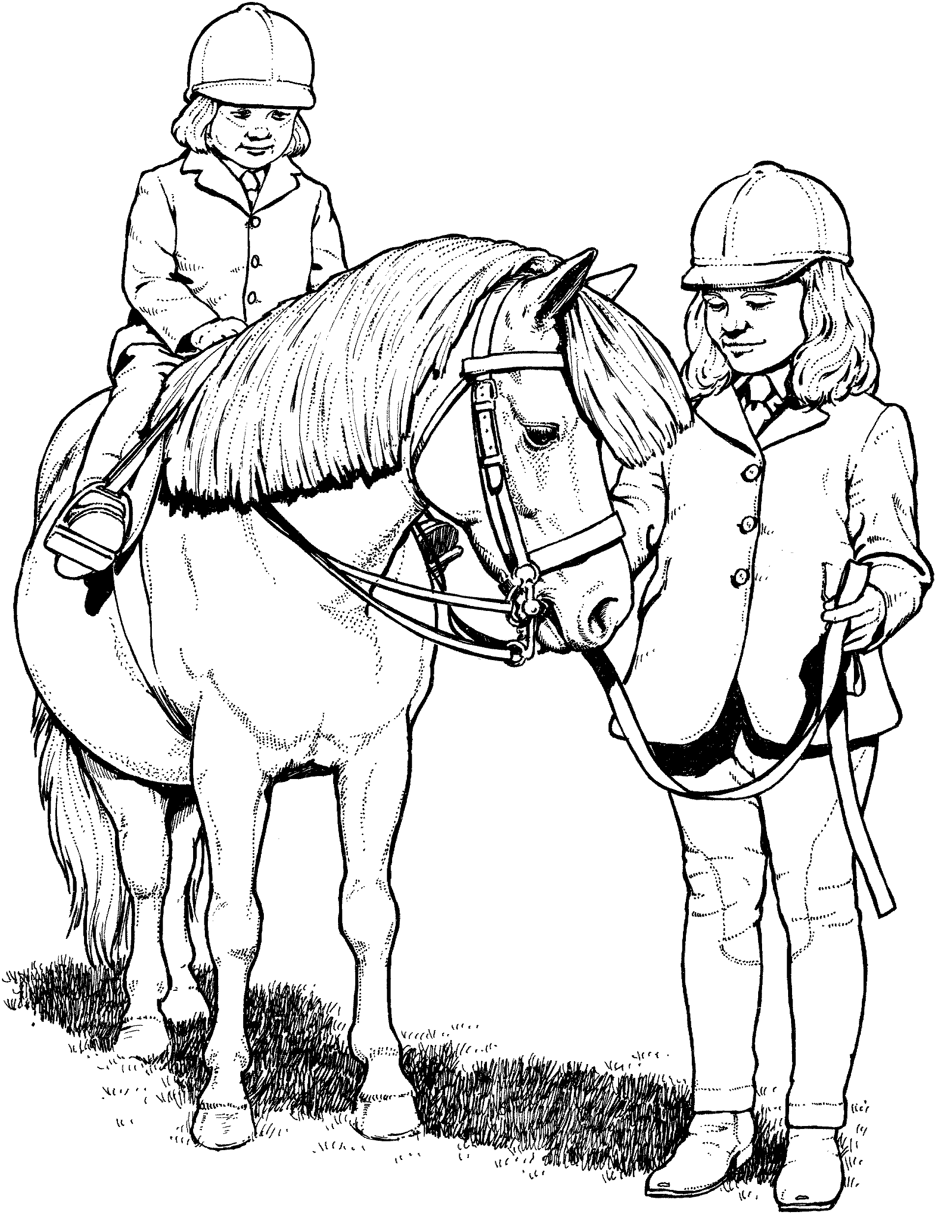 a herd horse coloring pages - photo #18